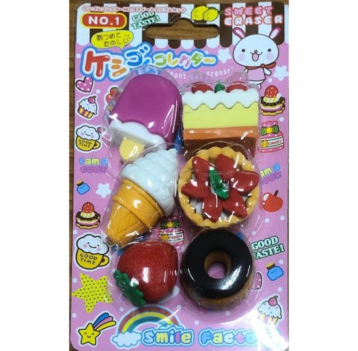 Eraser set of 6