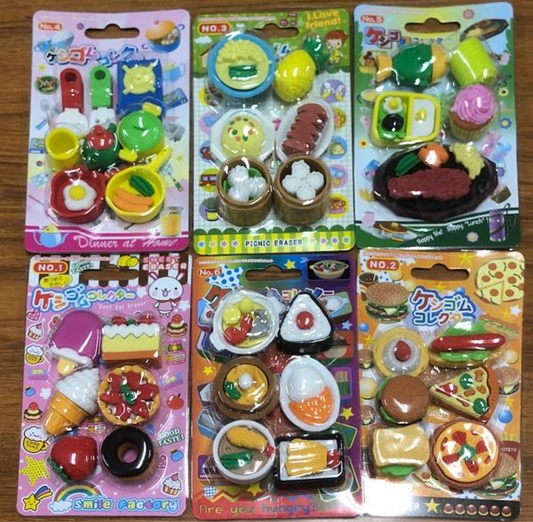 Eraser set of 6