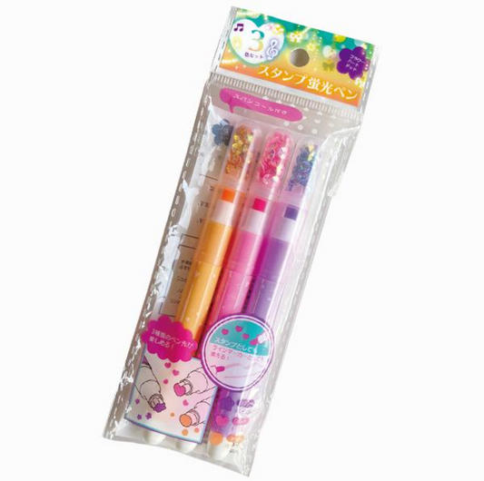 Stamp highlighter with sequins