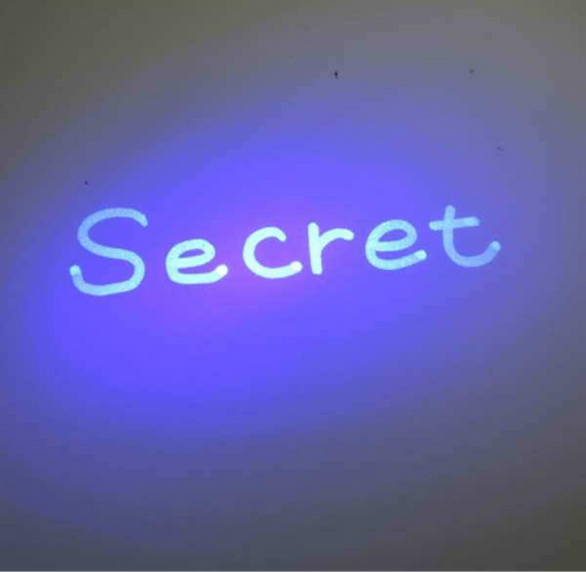 Secret pen with black light